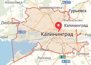 Карта: Калининград