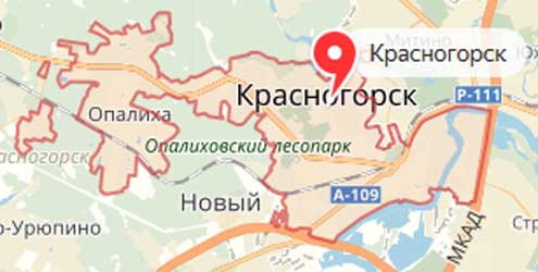 Карта: Красногорск
