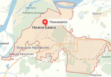 Карта: Нижнекамск
