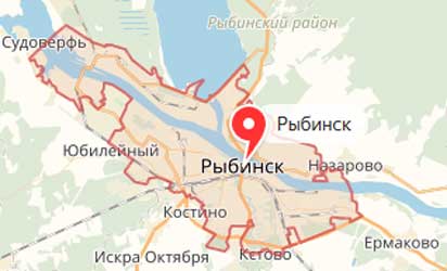 Карта: Рыбинск