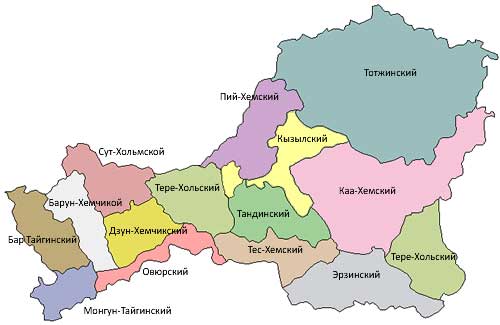 Карта: Республика Тыва