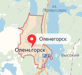 Карта: Оленегорск